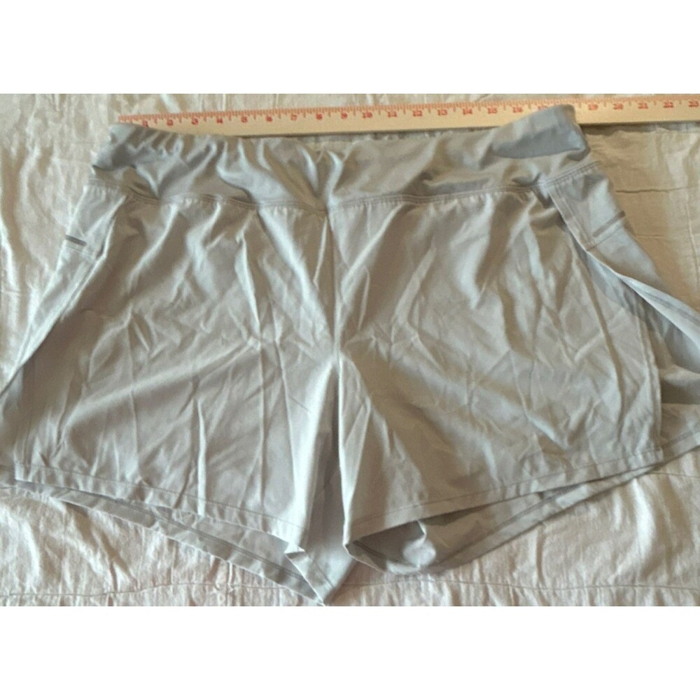 Avia Women's Athletic Shorts Gray XL Lightweight Elastic Waist Drawstring